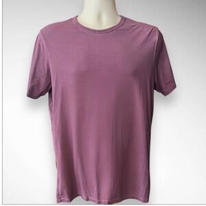 LULULEMON Men's Purpleish/pink Relaxed-Fit Short Sleeve T-Shirt Large | EUC
